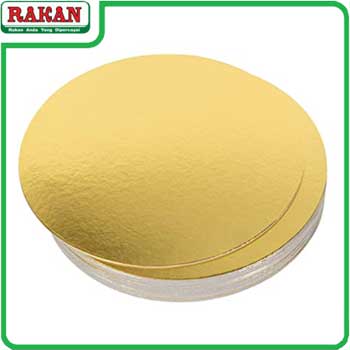 GOLD CAKE BOARD 8INC(R)