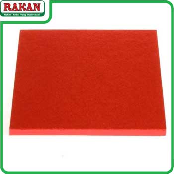 RED CAKE BOARD 8INC(SQ)