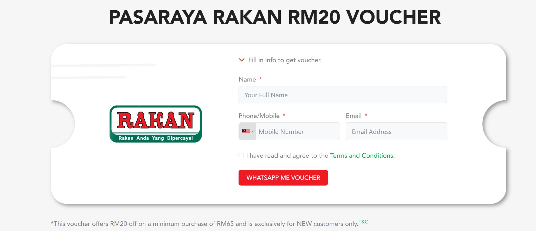 Pasaraya RAKAN RM20 Voucher